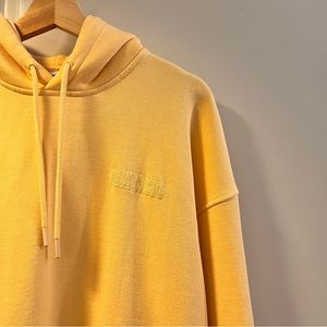 Ganni Software Isoli Logo Hoodie Yellow